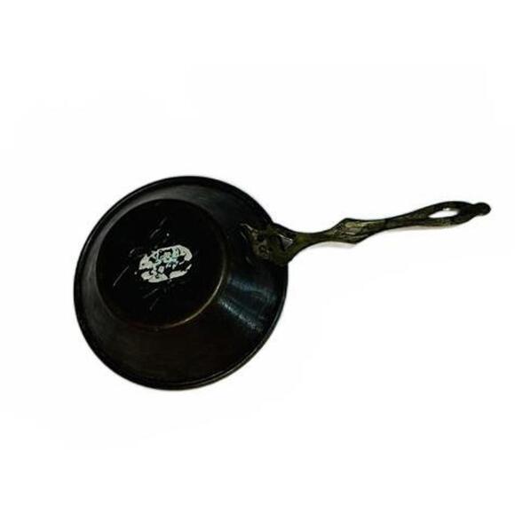 Vintage 50's WIZO's Copper Pan w Brass Handle Hebrew Text and Star of David. - Picture 4 of 8